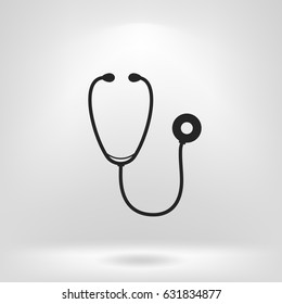 Stethoscope icon. Vector illustration
