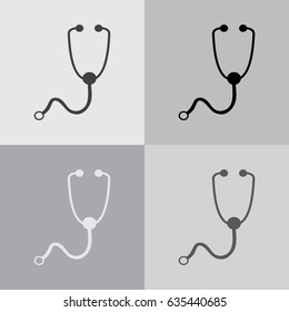 stethoscope icon. vector illustration