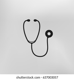 Stethoscope icon. Vector illustration