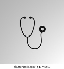 Stethoscope icon. Vector illustration