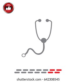 stethoscope icon. vector illustration