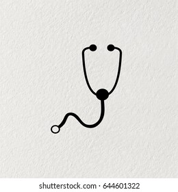 stethoscope icon. vector illustration