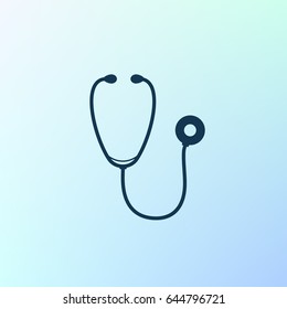 Stethoscope icon. Vector illustration