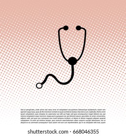stethoscope icon. vector illustration