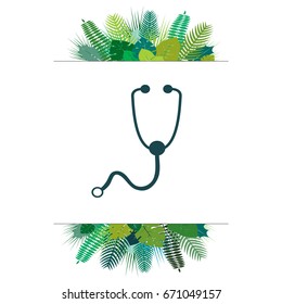 stethoscope icon. vector illustration