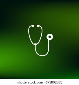 Stethoscope icon. Vector illustration