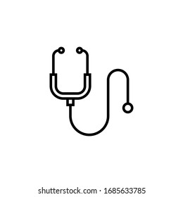 stethoscope icon vector illustration design. stethoscope line icon