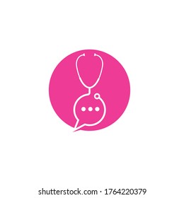 stethoscope icon vector illustration design template
