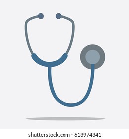 Stethoscope icon, vector illustration design. Medicine and health care objects.