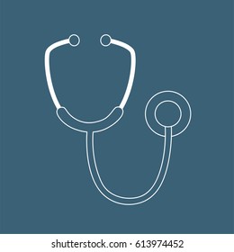 Stethoscope icon, vector illustration design. Medicine and health care objects.