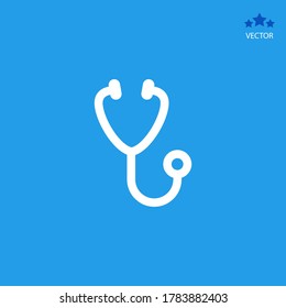 Stethoscope icon. Vector illustration EPS 10.