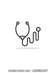 stethoscope  icon vector illustration, eps 10
