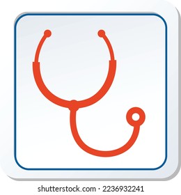 Stethoscope Icon Vector Illustration Graphic