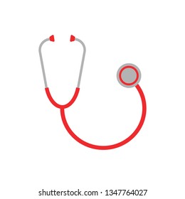 Stethoscope icon. Vector illustration. Isolated.