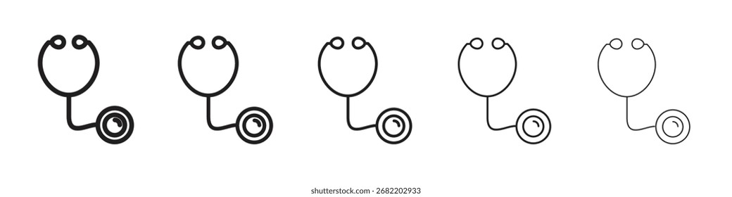 stethoscope icon vector illustration isolated