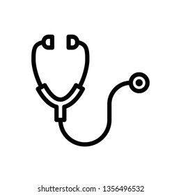 Stethoscope Icon Vector Illustration Logo Template