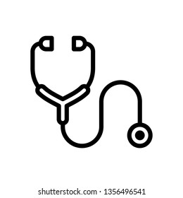 Stethoscope Icon Vector Illustration Logo Template