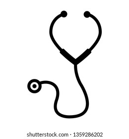 Stethoscope  Icon Vector Illustration Logo Template