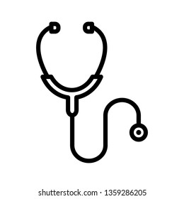 Stethoscope  Icon Vector Illustration Logo Template