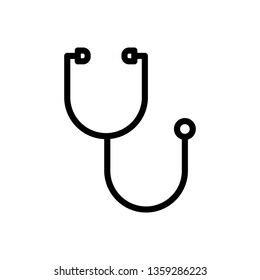 Stethoscope  Icon Vector Illustration Logo Template