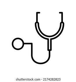 stethoscope icon vector illustration logo template for many purpose. Isolated on white background. unique style