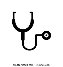 estetoscopio icono ilustración vectorial plantilla de logotipo para muchos fines. Aislado sobre fondo blanco.