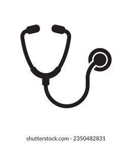 Stethoscope icon vector illustration logo template for many purpose. Isolated on white background.