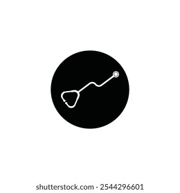 Stethoscope icon vector illustration logo design
