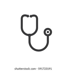 Stethoscope icon vector illustration on white background