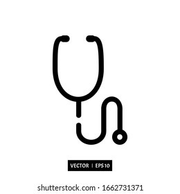 stethoscope icon vector illustration simple design