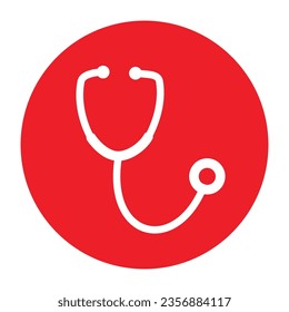 STETHOSCOPE ICON, Vector illustration, Simple vector