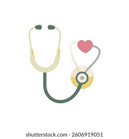stethoscope icon vector illustration style