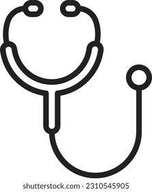 Stethoscope icon vector image. Suitable for mobile application web application and print media.