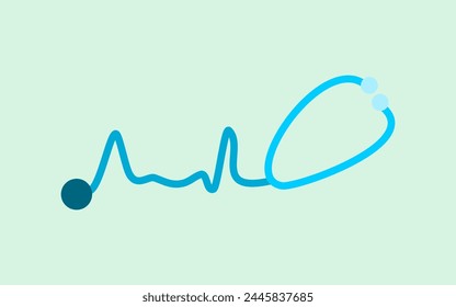 Stethoscope icon, Stethoscope vector, Stethoscope isolated vector illustration.