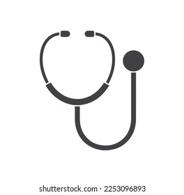 stethoscope icon vector isolated on background