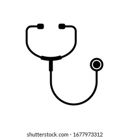 Stethoscope icon vector isolated template
