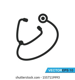stethoscope icon vector logo design illustration