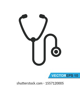 stethoscope icon vector logo design illustration