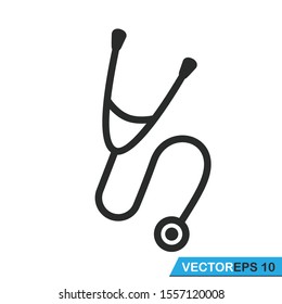 stethoscope icon vector logo design illustration