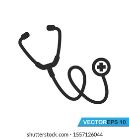 stethoscope icon vector logo design illustration