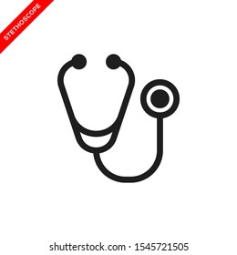 stethoscope icon vector logo template