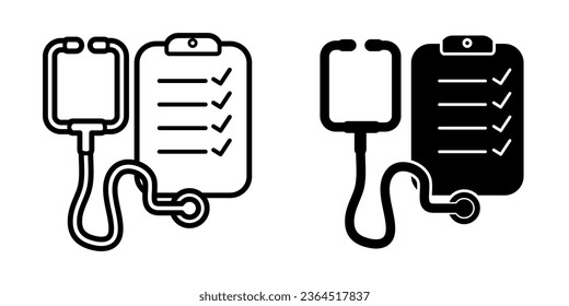 Stethoscope icon vector. stethoscope icon for medical design.