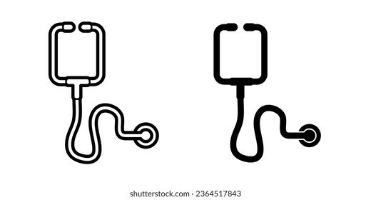Stethoscope icon vector. stethoscope icon for medical design.