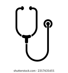 Stethoscope icon vector on trendy design