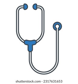Stethoscope icon vector on trendy design