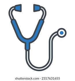 Stethoscope icon vector on trendy design