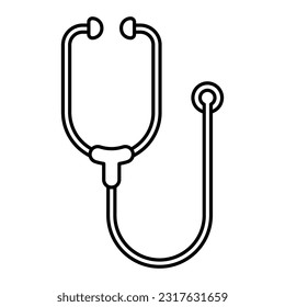 Stethoscope icon vector on trendy design