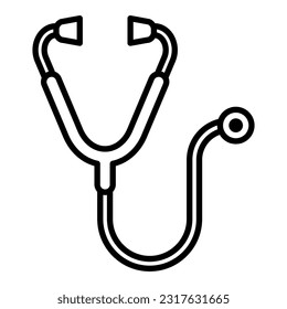 Stethoscope icon vector on trendy design