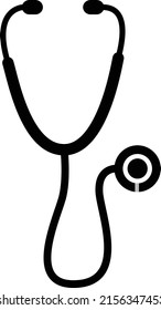 Stethoskop-Symbol. Vektorgrafik. auf weißem Hintergrund