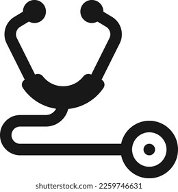Stethoscope icon vector on white background